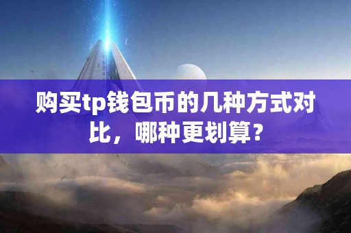 购买tp钱包币的几种方式对比，哪种更划算？
