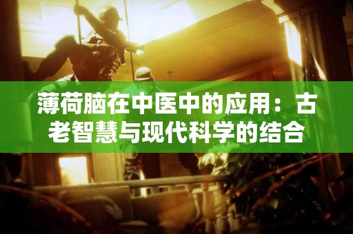 薄荷脑在中医中的应用：古老智慧与现代科学的结合