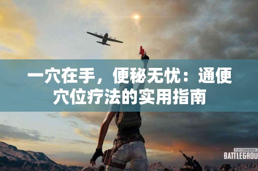一穴在手，便秘无忧：通便穴位疗法的实用指南