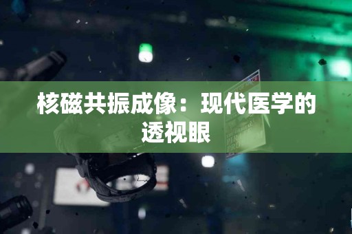 核磁共振成像：现代医学的透视眼