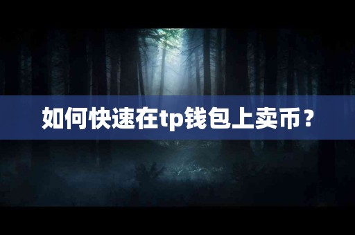 如何快速在tp钱包上卖币？