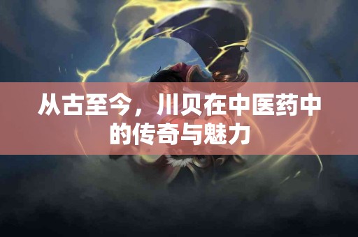 从古至今，川贝在中医药中的传奇与魅力