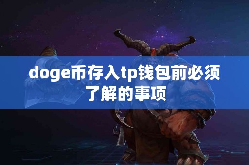 doge币存入tp钱包前必须了解的事项