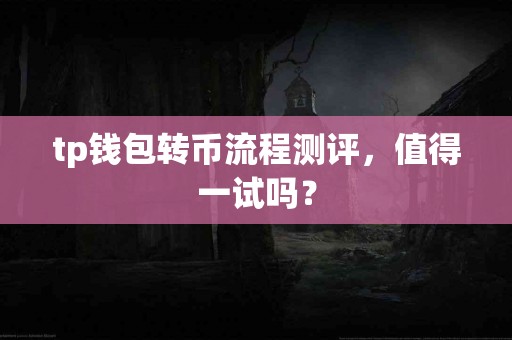 tp钱包转币流程测评，值得一试吗？