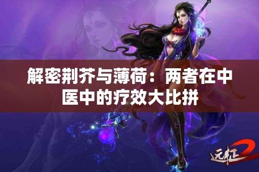解密荆芥与薄荷：两者在中医中的疗效大比拼