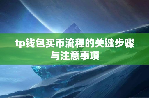 tp钱包买币流程的关键步骤与注意事项