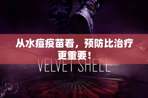 从水痘疫苗看，预防比治疗更重要！