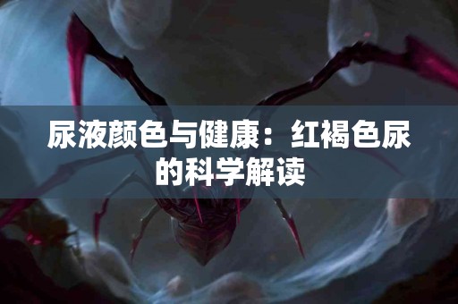 尿液颜色与健康：红褐色尿的科学解读