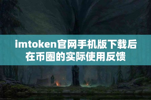 imtoken官网手机版下载后在币圈的实际使用反馈
