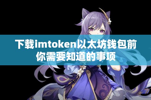 下载imtoken以太坊钱包前你需要知道的事项