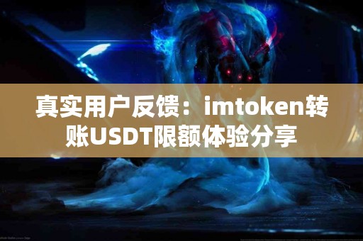 真实用户反馈：imtoken转账USDT限额体验分享