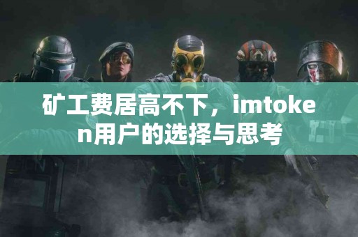 矿工费居高不下，imtoken用户的选择与思考