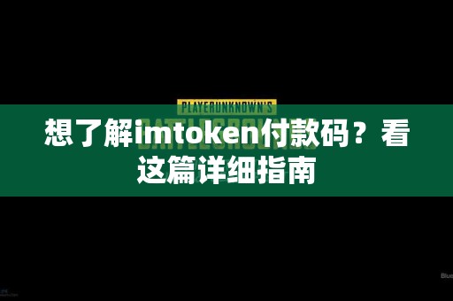 想了解imtoken付款码？看这篇详细指南
