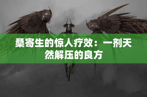 桑寄生的惊人疗效：一剂天然解压的良方