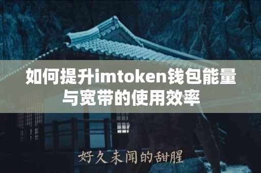 如何提升imtoken钱包能量与宽带的使用效率
