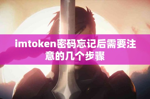 imtoken密码忘记后需要注意的几个步骤