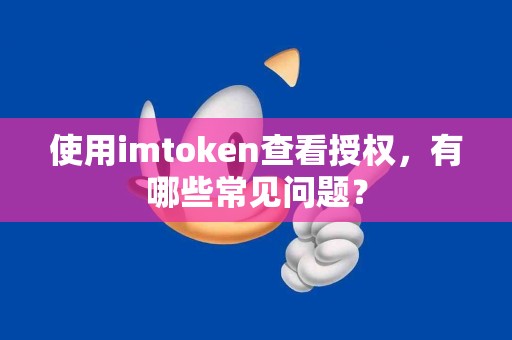 使用imtoken查看授权，有哪些常见问题？