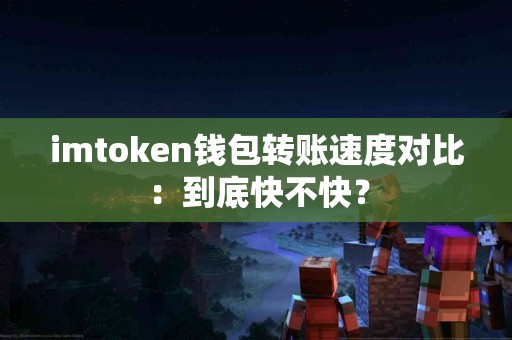 imtoken钱包转账速度对比：到底快不快？