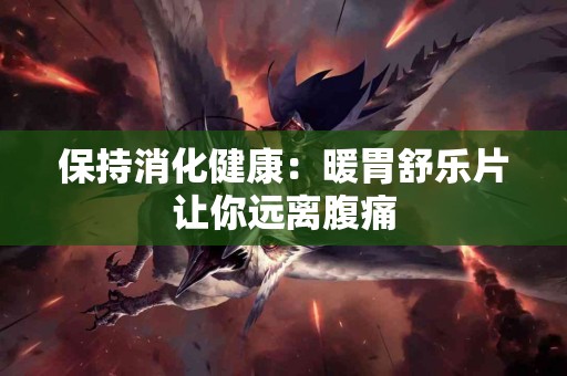 保持消化健康：暖胃舒乐片让你远离腹痛