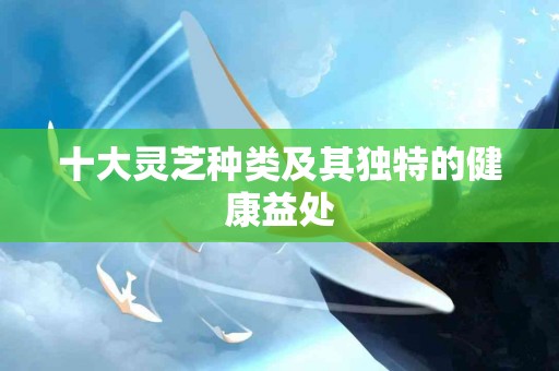 十大灵芝种类及其独特的健康益处